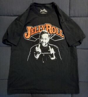 Jelly Roll Middle Finger Graphic Tour T-Shirt Southern Country Rock SZ S